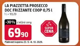 Terno LA PIAZZETTA PROSECCO DOC FRIZZANTE COOP 0,75 l nabídka