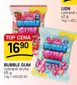 Flop Lion bubble gum vybrané druhy nabídka