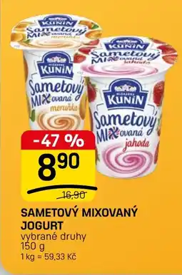 Flop Kunin sametový mixovaný jogurt nabídka