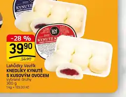 Flop Lahůdky Vavřík knedlíky kynuté s kusovým ovocem nabídka