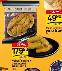 Flop Eat Well kuřecí stripsy zippy style nabídka