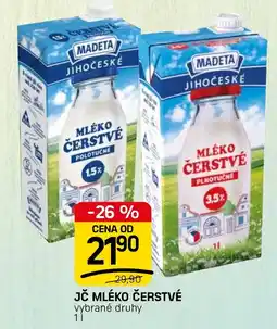 Flop Madeta mléko čerstvé nabídka