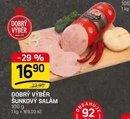 Flop Dobrý výběr šunkový salám nabídka