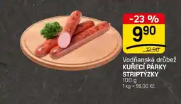 Flop Vodňanská drůbež kuřecí párky striptýzky nabídka