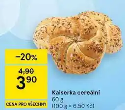 Tesco Kaiserka cereální nabídka