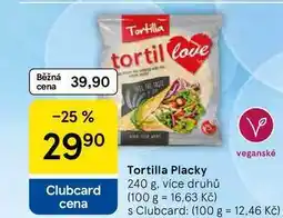 Tesco Tortilla Placky, 240 g, více druhů nabídka
