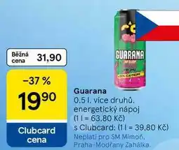 Tesco Guarana energetický nápoj nabídka