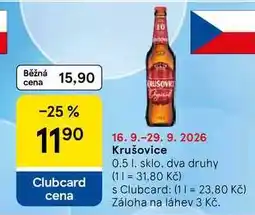Tesco Krušovice nabídka