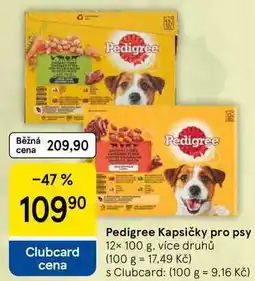 Tesco Pedigree Kapsičky pro psy, 12× 100 g, více druhů nabídka