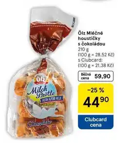 Tesco Ölz Mléčné houstičky s čokoládou nabídka