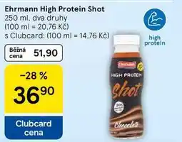 Tesco Ehrmann High Protein Shot, 250 ml, dva druhy nabídka