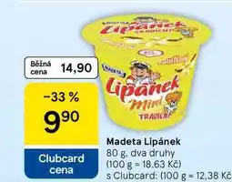 Tesco Madeta Lipánek nabídka