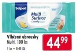 Qanto Selped Vlhčené ubrousky Multi nabídka