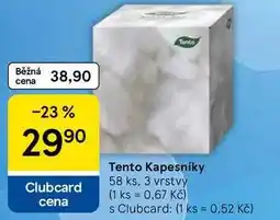 Tesco Tento Kapesníky, 58 ks, 3 vrstvy nabídka