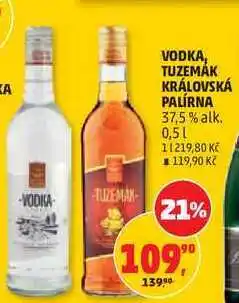 Penny Market VODKA, TUZEMÁK KRÁLOVSKÁ PALÍRNA 37,5% alk nabídka