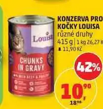 Penny Market KONZERVA PRO KOČKY LOUISA Louis různé druhy nabídka