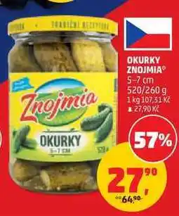 Penny Market OKURKY ZNOJMIA 5-7 cm, 520/260 g nabídka