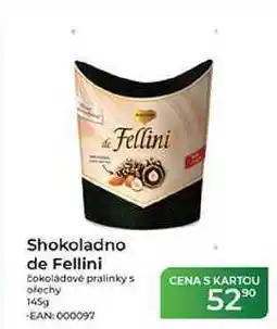 Tamda Foods Shokoladno de Fellini čokoládové pralinkys ořechy nabídka
