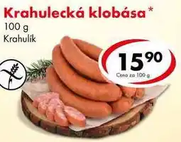 CBA Krahulecká klobása nabídka