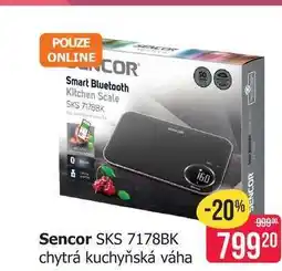 Teta Sencor SKS 7178BK chytrá kuchyňská váha nabídka