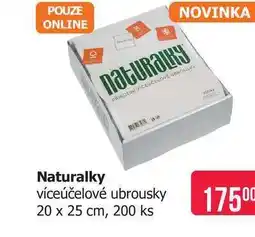 Teta Naturalky víceúčelové ubrousky 20 x 25 cm, 200 ks nabídka