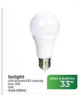 Tamda Foods Solight LED žárovka E27, klasický tvar, 15W 15W nabídka
