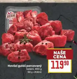 Billa Hovězí guláš porcovaný baleni nabídka