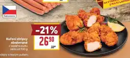 Billa Kuřecí stripsy obalované z teplého pultu cena za nabídka