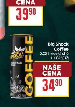 Billa Big Shock Coffee nabídka
