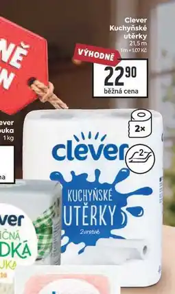 Billa Clever Kuchyňské utěrky 21,5m nabídka