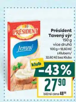 Billa Président Tavený sýr nabídka