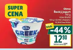 Billa Olma Řecký jogurt nabídka