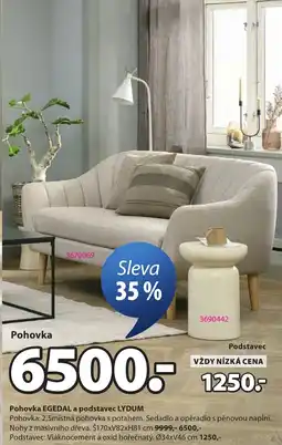 JYSK Pohovka egedal a podstavec lydum nabídka