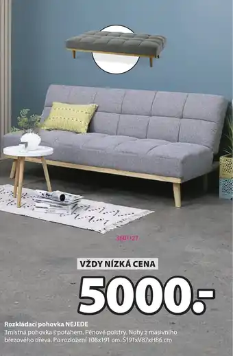Rozkládací pohovka nejede