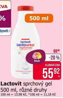Teta Lactovit sprchový gel nabídka