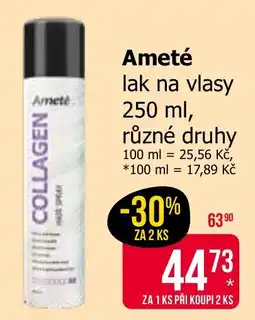 Teta Ameté lak na vlasy nabídka