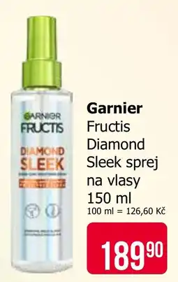 Teta Garnier Fructis Diamond Sleek sprej na vlasy nabídka