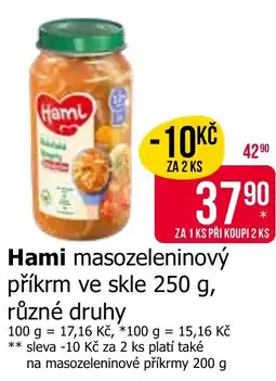 Teta Hami masozeleninový příkrm nabídka