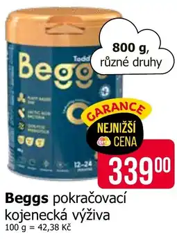 Teta Beggs pokračovací kojenecká výživa nabídka