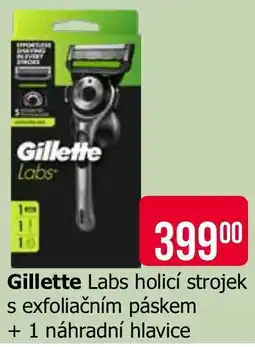 Teta Gillette Labs holící strojek s exfoliačním páskem nabídka