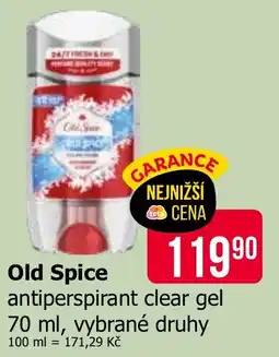 Teta Old Spice antiperspirant clear gel nabídka