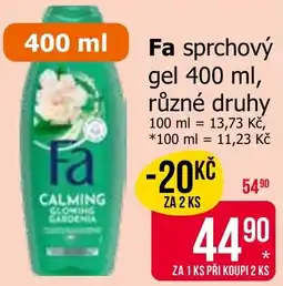 Teta Fa sprchový gel nabídka