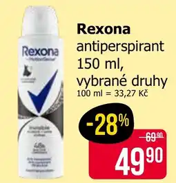 Teta Rexona antiperspirant nabídka