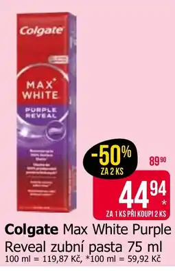 Teta Colgate Max White Purple Reveal nabídka