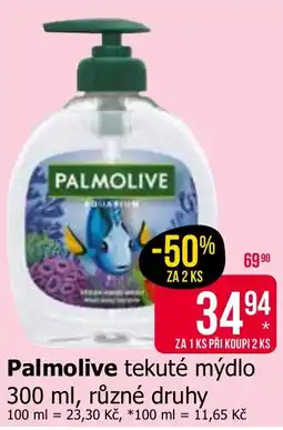Teta Palmolive tekuté mýdlo nabídka