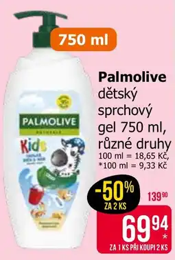Teta Palmolive dětský sprchový gel nabídka