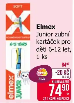 Teta Elmex junior zubní kartáček nabídka