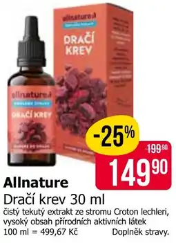 Teta Allnature Dračí krev nabídka