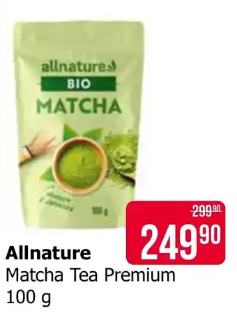 Allnature Matcha Tea Premium