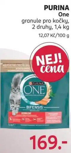 Rossmann Purina one granule pro kočky nabídka